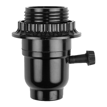 Jandorf Socket Phenolic 3-Way Turn Knob W/ Ring Lamp Socket C60533